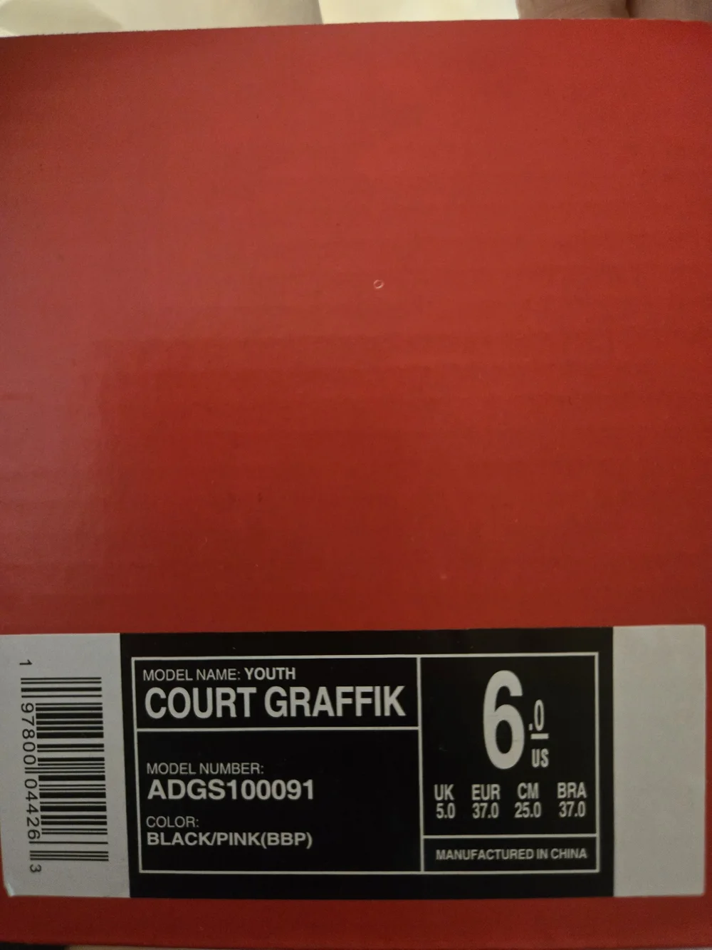 NEW DC Kids Court Graffik Black & Hot Pink Skate Shoes 6